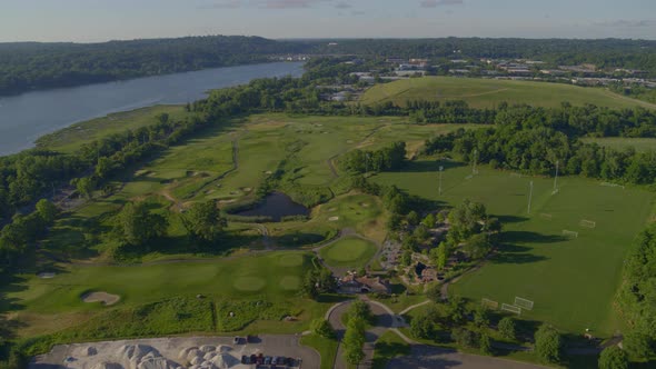 Golf Course Near Hempstead Harbor Port Washington Long Island Aerial