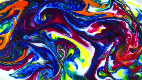 Abstract Colorful Sacral Liquid Waves Texture 337