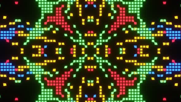 Vj Loop Animation Of Pixel Mosaic Ver16 02