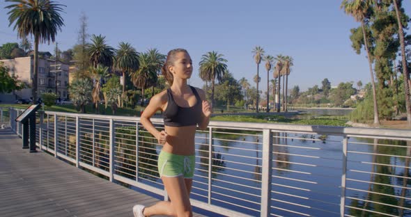 Athlete Woman Jogging