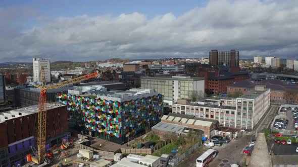 Work continues on the new Hilton hotel complex at the One Smithfield Stoke on Trent City Council bui