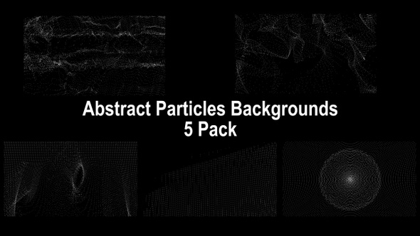 Abstract Particles Backgournds 5 Pack