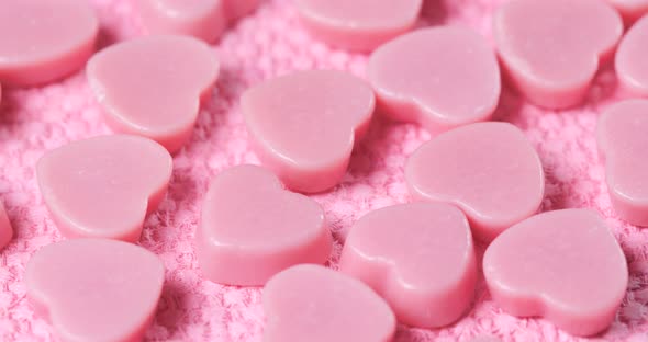 Heart Shape of Pink Chocolate