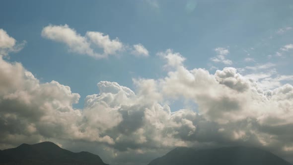 Sky before thunderstorm