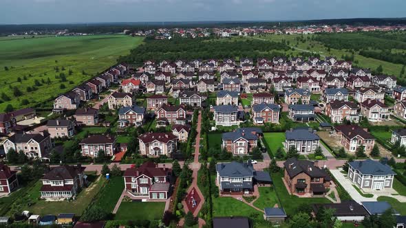 Suburban Real Estate Aerial Drone View