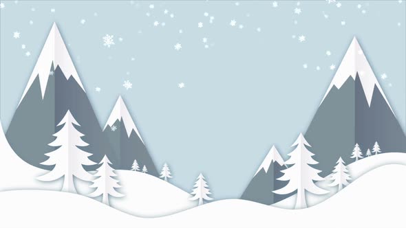 Paper Winter Background