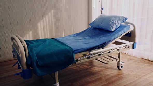 Bedroom for patient in a hospital, Empty Bed on hospital ward