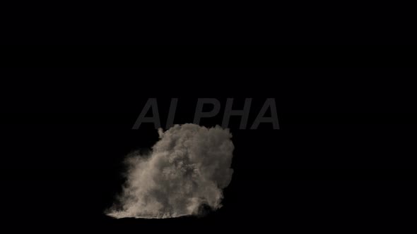 3D Animation Of large Smoke Effect, Include Alpha