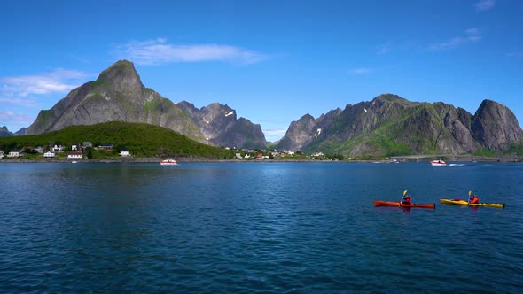 Panorama Lofoten Archipelago Islands