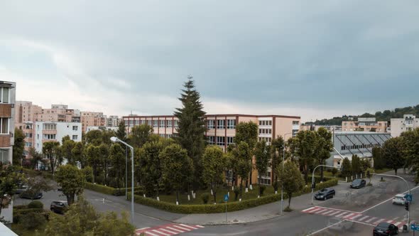 Timelapse of romanian city