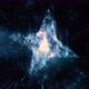 Blue Star Sparkling Space Motion Loop Background - VideoHive Item for Sale