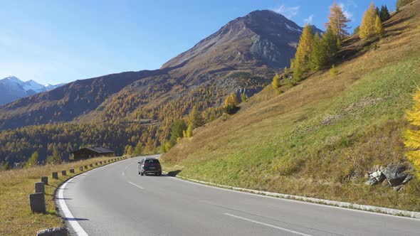 Picnic Restplace And Car On A Grossglockner Road 2