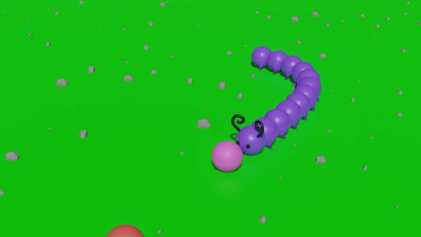 Cartoon caterpillar