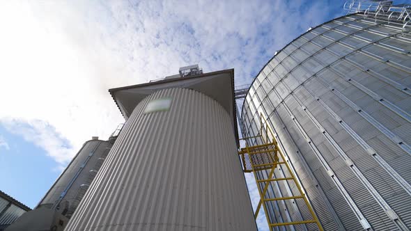 Agricultural Silo. Grain elevator for storage of agricultural crops