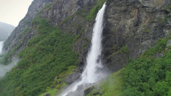Waterfall Aerial Shot