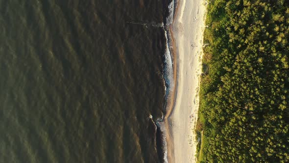 Curonian Spit Wth Baltic Sea Coastline