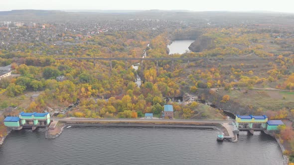 Dam Railway Bridge Landscape