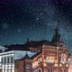 Night Stars Timelapse with Long Circle Tracks Red Brick Old Ancient Palace - VideoHive Item for Sale