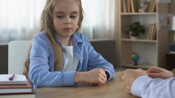 Father Forcing Daughter to Make Homework, Parent Pressure, Upset Child, Laziness