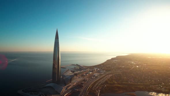 A Beautiful Skyscraper on the Baltic Sea Coast