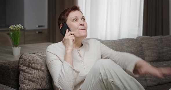 Cheerful Shocking Positive Conversation on the Phone