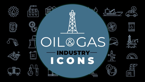 Oil And Gas Industry Icons Pack