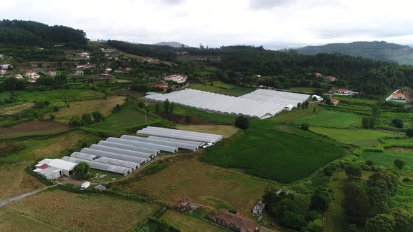 Greenhouses Aerial View