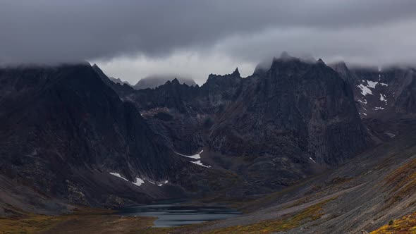 Grizzly Lake in Tombstone Territorial Park, Yukon, Canada