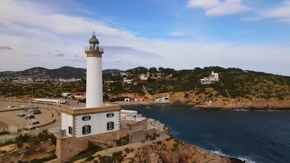 Faro de Botafoc in Ibiza, Spain