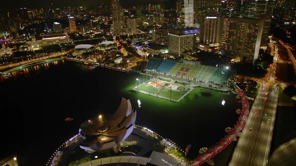 Marina Bay Skyline Aerial