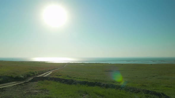 Foreland Tuzla, Kerch bridge under construction