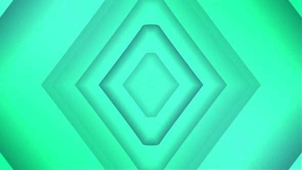 green Color Geometric Square Background