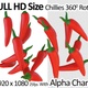 Chillies Rotation 360 with Alpha Channel - VideoHive Item for Sale