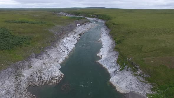 River With Stone Banks