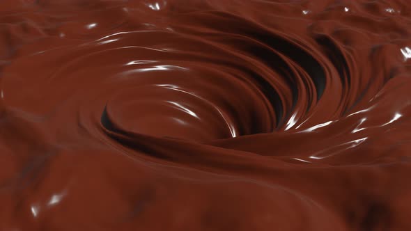 Beautiful melted chocolate animation.
