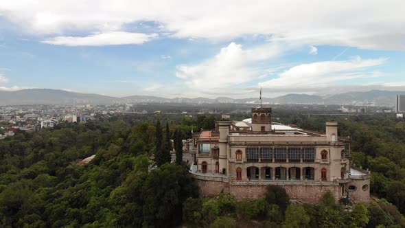 Aerial View of Chapultepec Castle in Mexico City