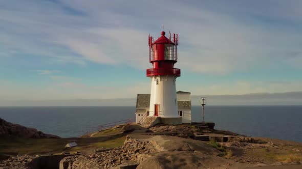 Coastal Lighthouse. Lindesnes Lighthouse Is a Coastal Lighthouse at the Southernmost Tip of Norway.