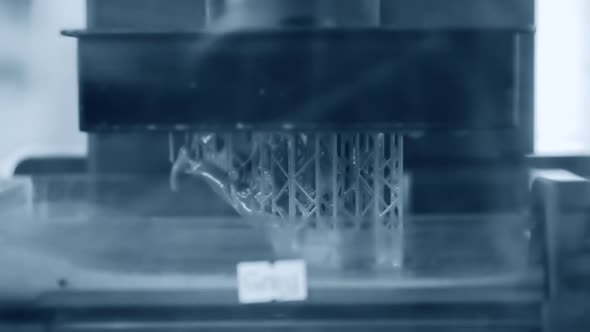 Stereolithography DPL SLA 3d Printer Creating Shap