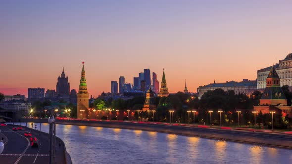 Moscow Kremlin Sunset View