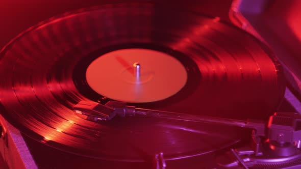 Vinyl Record Closeup