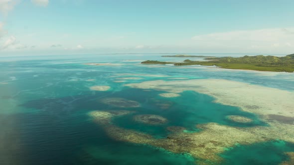 Seascape with Tropical Islands and Turquoise Water