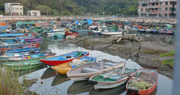 Cheung chau island in the evening