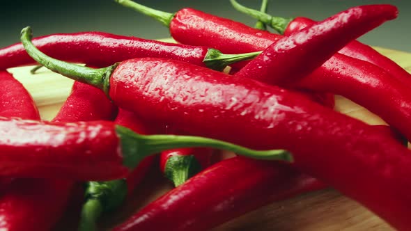 Ripe Red Hot Chili Peppers are a Culinary Delight and the Number One Cash Crop in New Mexico USA