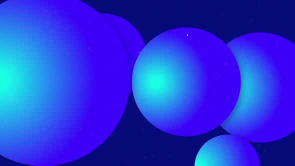 Beautiful Blue Gradient Sphere Ball Abstract Background