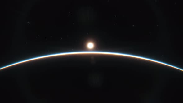 Amazing Sunrise Over The Earth alt