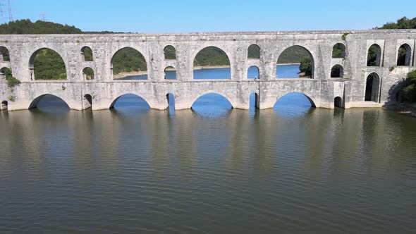 Aerial Historical Aqueduct