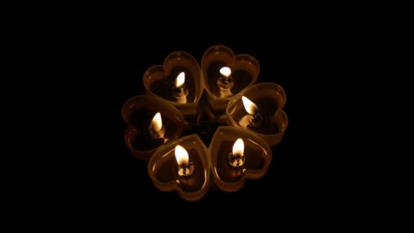 Candles Heart