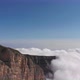 Aerial View of Fog in the Mountain Gorge - VideoHive Item for Sale