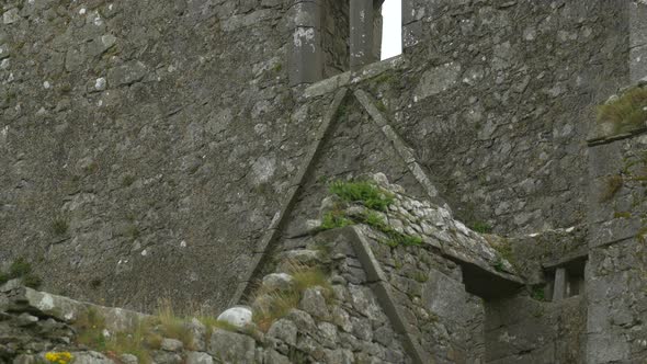 Tilt up view of a stone wall