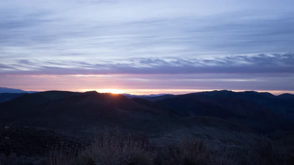 Sunrise from Dante's View, eastward, Death Valley National Park, Time lapse